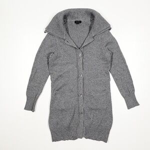 Gray Women's Cardigan Sweater